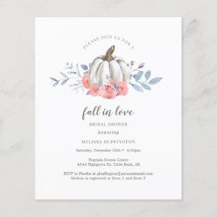 Papier Budget Tombez amoureux Mariage Shower Citrouille B