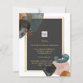 Papier BUDGET Tones de Terre Mariage Abstrait (Dos)