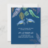 Papier BUDGET Tortues de mer Mariage bleu jaune (Devant)