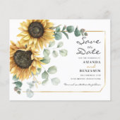 Papier Budget Tournesol Eucalyptus Floral Enregistrer La  (Devant)