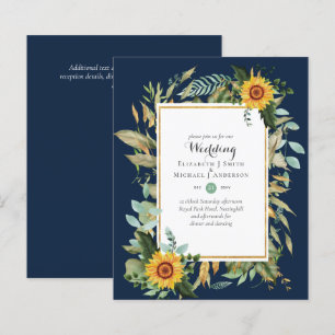 Papier BUDGET Tournesols Eucalyptus Mariage de verdure