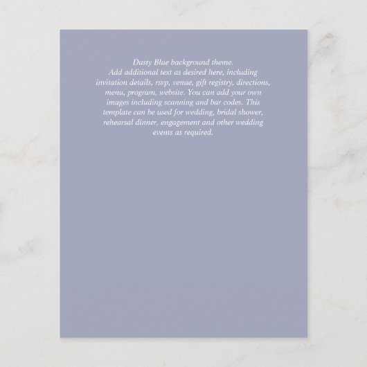 Papier BUDGET Tournesols Rustiques Feuillage Vert Mariage (Dos)