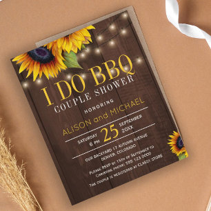 Papier Budget tournesols rustiques je fais un barbecue do