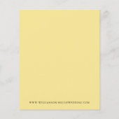 Papier Budget Tournesols Vert Couples Douche Invitation (Dos)