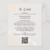 Papier Budget tout en un Boho Blush Floral Wedding Invita (Dos)