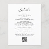 Papier Budget Tout en un Chic Calligraphie Mariage Invita (Dos)