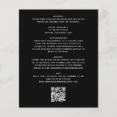 Papier Budget tout en un code QR Faire-part de mariage (Dos)