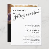 Papier Budget tout en un code QR Faire-part de mariage (Devant / Derrière)