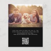 Papier Budget tout en un code QR Faire-part de mariage (Dos)