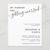 Papier Budget tout en un code QR Faire-part de mariage (Devant)