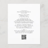 Papier Budget tout en un Dusty Green Eucalyptus Mariage (Dos)