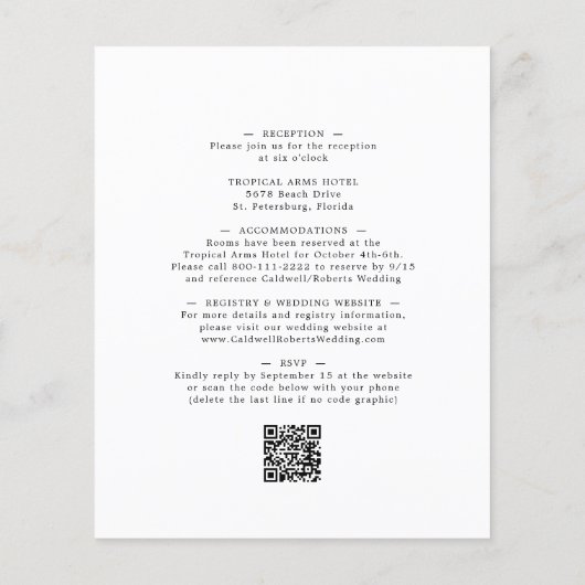 Papier Budget tout en un Dusty Green Eucalyptus Mariage (Dos)