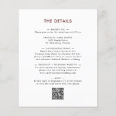 Papier Budget tout en un Eucalyptus Floral Mariage Invita (Dos)