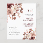 Papier Budget tout en un Eucalyptus Floral Mariage Invita (Devant)