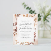 Papier Budget tout en un Eucalyptus Frame Mariage Invitat (Debout devant)