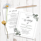 Papier Budget Tout en un Eucalyptus Le Mariage de l'Invit