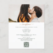 Papier Budget tout en un Eucalyptus QR Code Mariage (Dos)