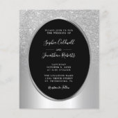 Papier Budget tout en un Faire-part de mariage à huile d' (Devant)