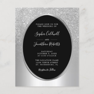 Papier Budget tout en un Faire-part de mariage à huile d'