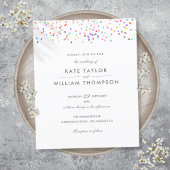 Papier Budget Tout en un Faire-part de mariage arc-en-cie