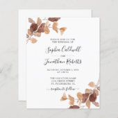 Papier Budget tout en un Faire-part de mariage Eucalyptus (Devant / Derrière)