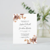 Papier Budget tout en un Faire-part de mariage Eucalyptus (Debout devant)