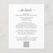 Papier Budget tout en un Faire-part de mariage Eucalyptus (Dos)