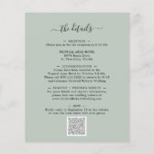 Papier Budget tout en un Faire-part de mariage Eucalyptus (Dos)