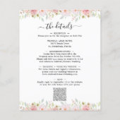 Papier Budget tout en un Faire-part de mariage rose Roses (Dos)