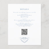 Papier Budget Tout en un Mariage de code QR français (Dos)