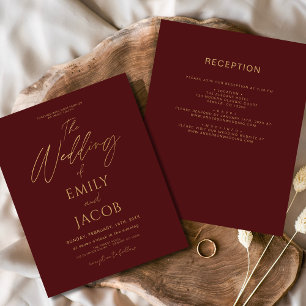 Papier Budget tout en un Mariage d'or de Bourgogne
