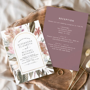 Papier Budget tout en un Mariage floral Boho Bourgogne