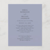 Papier Budget tout en un mariage RSVP détails Registre (Devant)