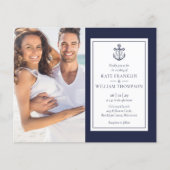 Papier Budget Tout en un Nautique photo de mariage Invita (Devant)