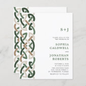 Papier Budget Tout en un noeud celtique Motif Mariage Inv (Devant / Derrière)