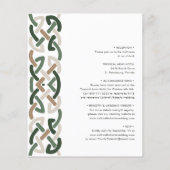 Papier Budget Tout en un noeud celtique Motif Mariage Inv (Dos)