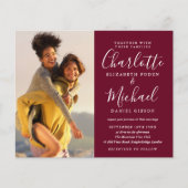 Papier Budget Tout en un Photo Mariage Bourgogne Invitati (Devant)