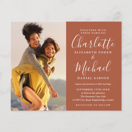 Papier Budget Tout en un Photo Mariage en terre cuite Inv (Devant)