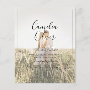 Papier Budget Tout-en-un Rustique Terracotta MARIAGE OR