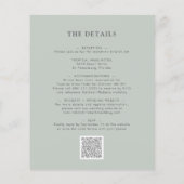 Papier Budget Tout en un seul Sage Eucalyptus Mariage Inv (Dos)