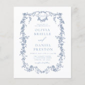 Papier Budget Tout en un Victorian QR Code Mariage (Devant)