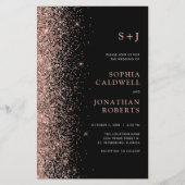 Papier Budget tout en une Parties scintillant sur l'invit (Devant)