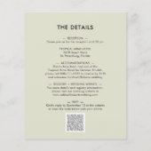 Papier Budget tout en une seule Moody Floral Faire-part d (Dos)