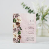 Papier Budget tout en une seule Moody Floral Faire-part d (Debout devant)