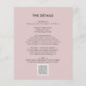 Papier Budget tout en une seule Moody Floral Faire-part d (Dos)