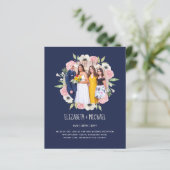 Papier Budget Trending PHOTO Mariage Invitations de récep (Debout devant)