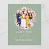 Papier Budget Trending PHOTO Mariage Invitations de récep (Devant)