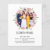 Papier Budget Trending PHOTO Mariage Invitations de récep (Devant)