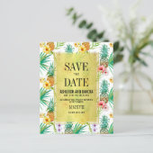 Papier Budget Tropical Ananas & Hibiscus Enregistrer La D (Debout devant)