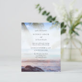 Papier Budget Tropical Beach Palm Mariage (Debout devant)
